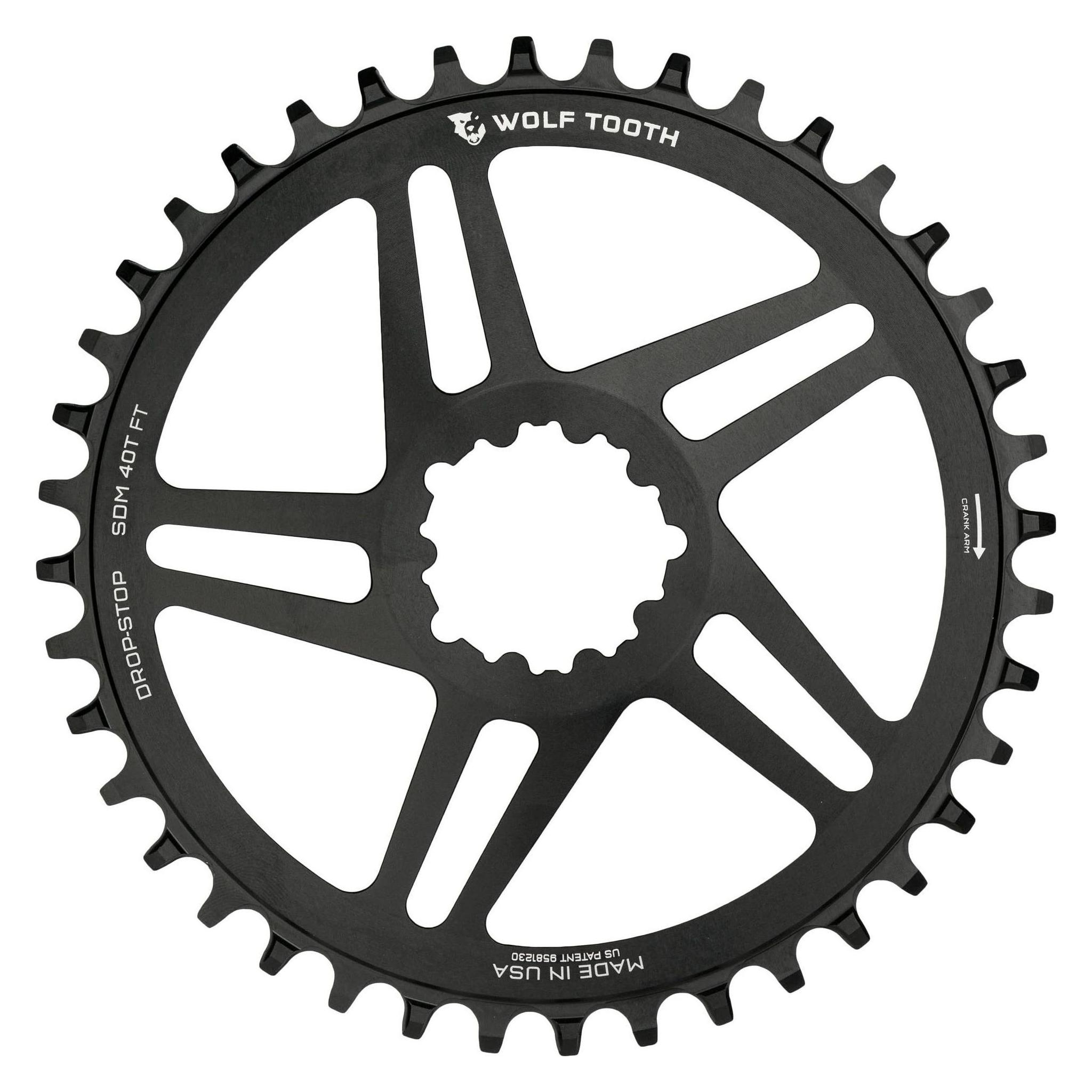 Wolf Tooth SRAM GXP Direct Mount Kettenblatt, nicht Bash Ring kompatibel, 32 Z., black (32) (33128038)