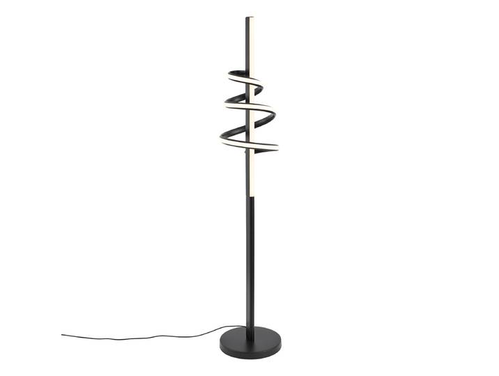 Lampadaire design noir avec LED dimmable intégrée et interrupteur