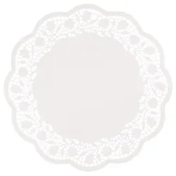 PAPSTAR 250 Tortenspitzen rund Ø 36 cm weiss