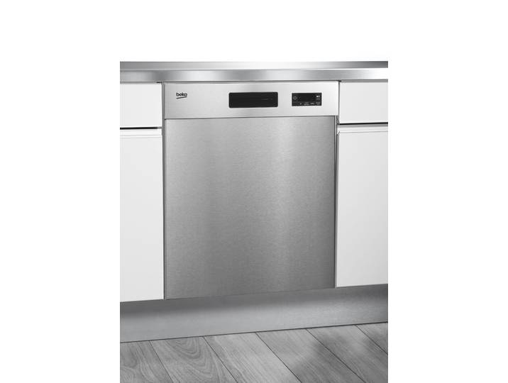 BEKO Unterbaugeschirrspüler BDUN15O30X 7689001677 , Energieeffizienz: D, silber (edelstahl), B:59,8cm H:81,8cm T:57cm, Geschirrspüler, WaterSafe schützt bei Problemen mit dem Wasserzulauf., Unterbaugeschirrspüler