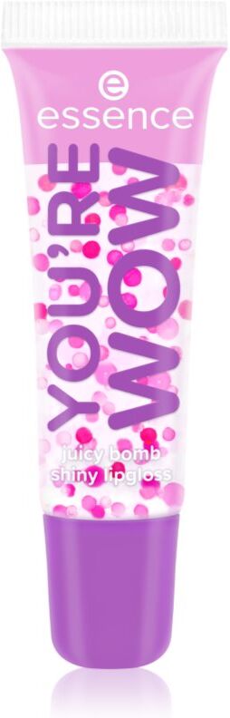 essence Say It With Juicy You're Wow shimmering lip gloss shade 04 Strawberry Splash 10 ml
