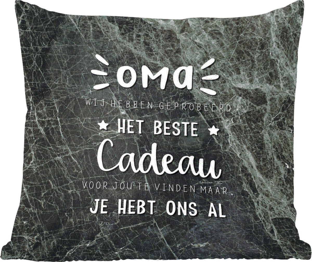 Sierkussen Oma Quotes - 45 x 45 cm