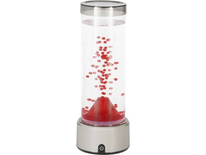 EGLO LED Tischleuchte VOLCANO , rot (transparent), 1, Ø 12,4cm H: 33cm, 1 Stk., Leuchten, LED Lavalampe Volcano, Vulkanlampe mit RGB-Farbwechsel, LED Tischleuchte
