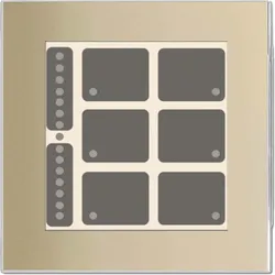 Issendorff Glas-Tastenfeld rahmenlos LCN - GT8C