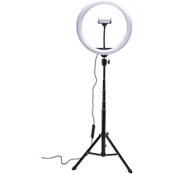 Rio RL12 (Ringlicht, Studioleuchte), Dauerlicht, Schwarz