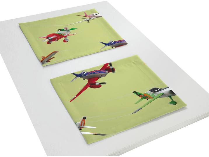 Platzset WIRTH Planes Action Gr. 1, grün, B:40cm L:30cm, Obermaterial: 100% Polyester, Platzsets, Platzset, Disney