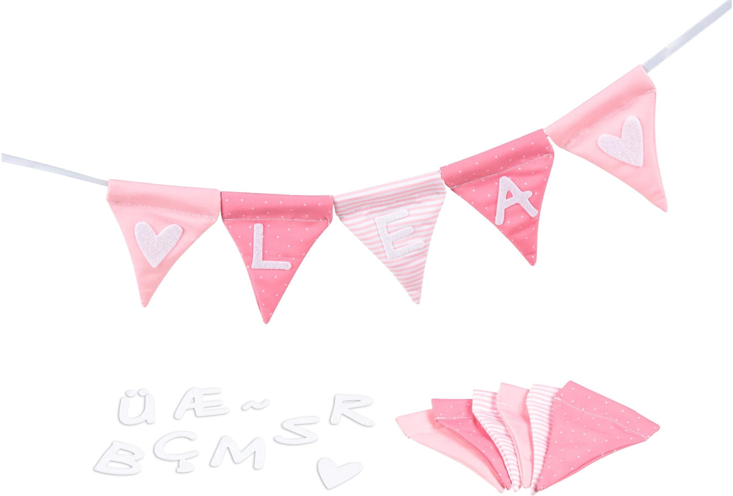 Girlande GOKI "Clima", Kinder, Gr. B/H/L: 150cm, rosa, Papierdekoration Girlande rosa B/H/L: 150cm