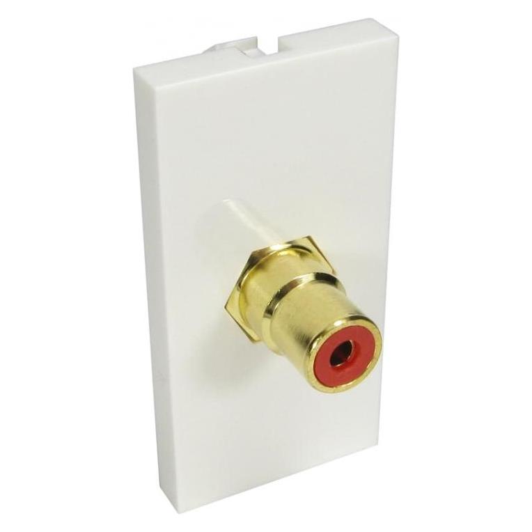 Cables Direct CDL 1x RCA (Red) Euromod -Coupler (Cinch Kabel) (AV-MOD1RCARD)