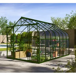 Vitavia Gewächshaus Dione 11500 ESG inkl. 4 Dachfenster, Smaragd