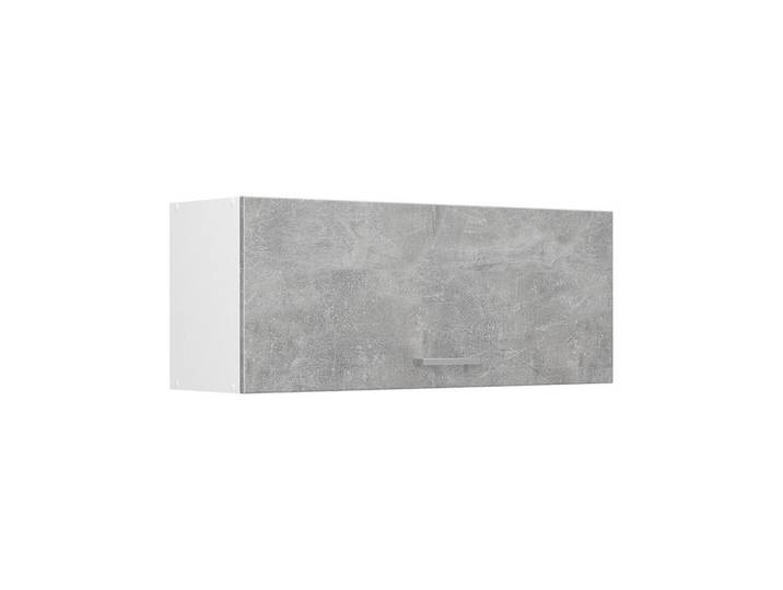 Vicco Hängeschrank R-Line, Beton/Weiß, 100 cm Flach, Grau, Weiß, Holzwerkstoff, Rechteckig, 100x40x31 cm, Küchen, Küchenmöbel, Küchenschränke, Küchenoberschränke