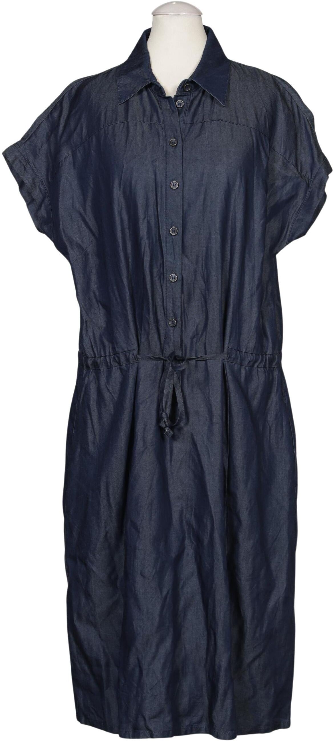 Atelier Goldner Schnitt Damen Kleid, Marineblau, Gr. EU 38, Lyocell - Second Hand