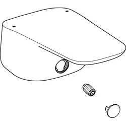 Ideal Standard Griffhebel Ceraflex, mit Logo, Chrom B961375AA