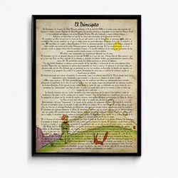 POSTER Der Kleine Prinz Und Fuchs A4 Rahmenlos
