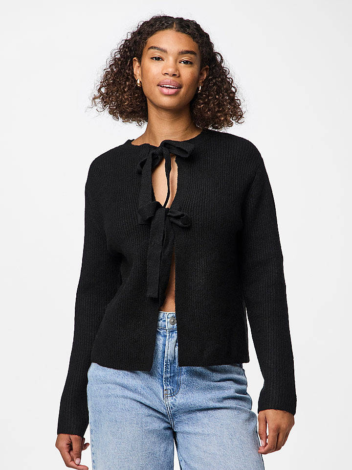 Pieces Cardigan "Pcsilly" in Schwarz - S