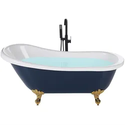BADEWANNE FREISTEHEND 77x153x74 cm blau Cayman