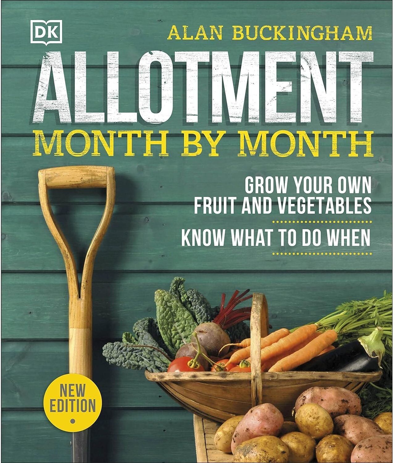 DK Ltd Allotment Month By Month By Alan Buckingham & RHS Step-by-Step Veg Patch By Lucy Chamberlain 2 Books Collection Set