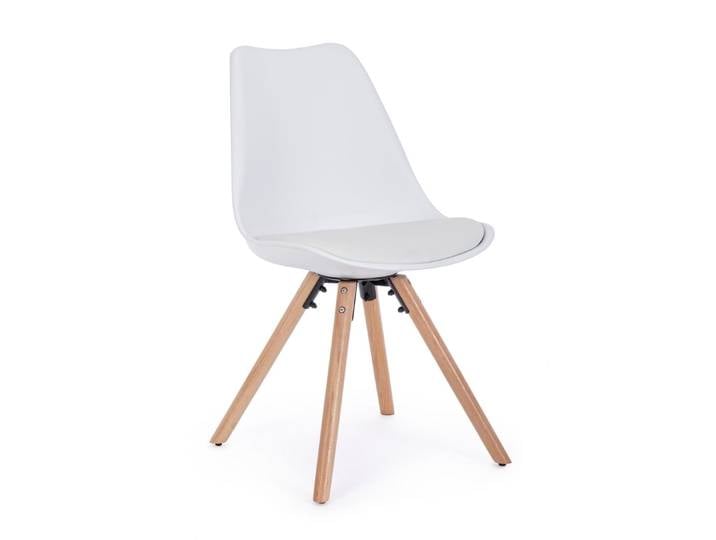 Set 4 chaises hêtre blanches