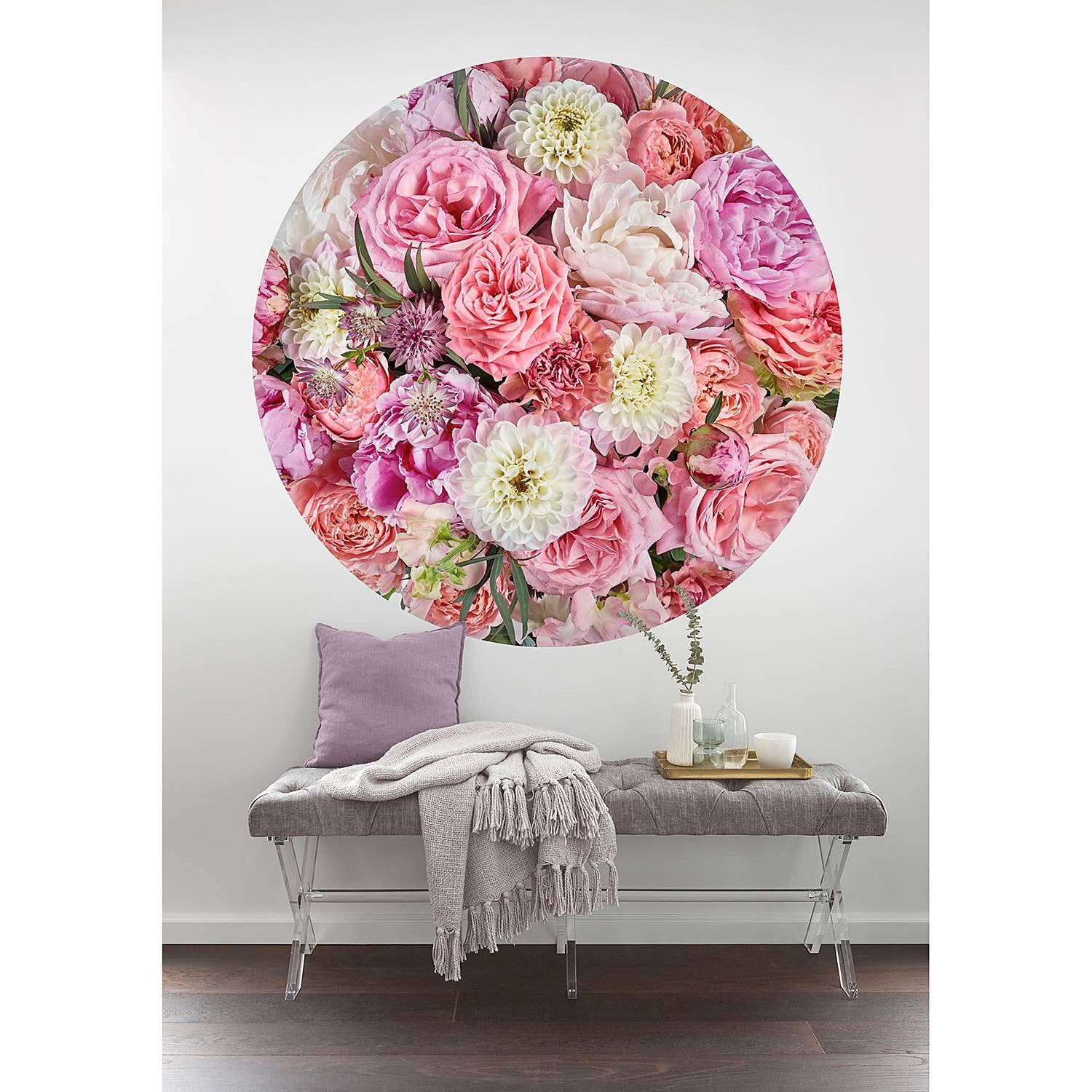 home24 Vlies-fotobehang Beautiful Blossoms 125 x 125 cm