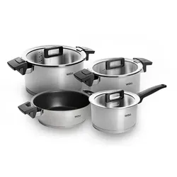 WOLL® Concept 7tlg. Topf-Set, Stiel-, Koch- & Bratentopf Edelstahl