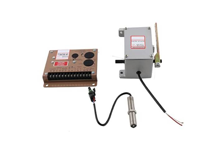 Lfhelper Heavy Duty Diesel Generator ADC120 Stellantrieb Actuator 12V + Regler ESD5500E Speed Controller + magnetischer Tonabnehmersensor MPU 3034572 für Generator 1 Satz Stellantrieb ADC120-12