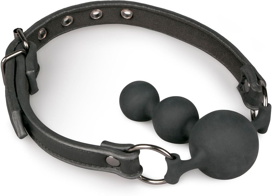 Easytoys Fetish Collection Bâillon-boule avec perles en silicone