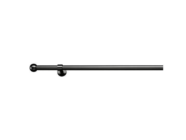Vorhangstangenset Wand/Decke in Schwarz ca. 160-280cm