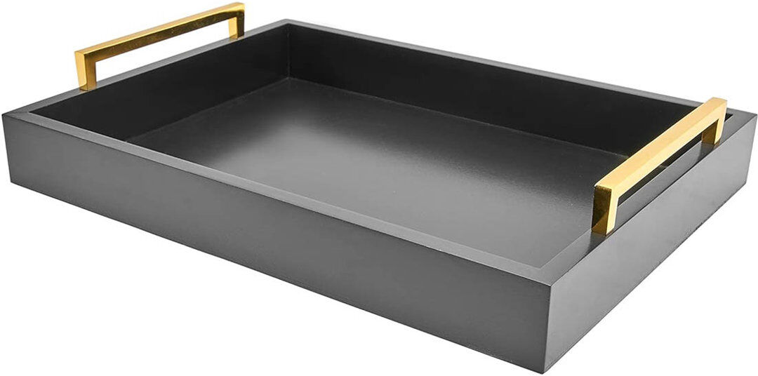 Mercer41 Tray Charcoal 40cm W X 30cm D X 5cm H
