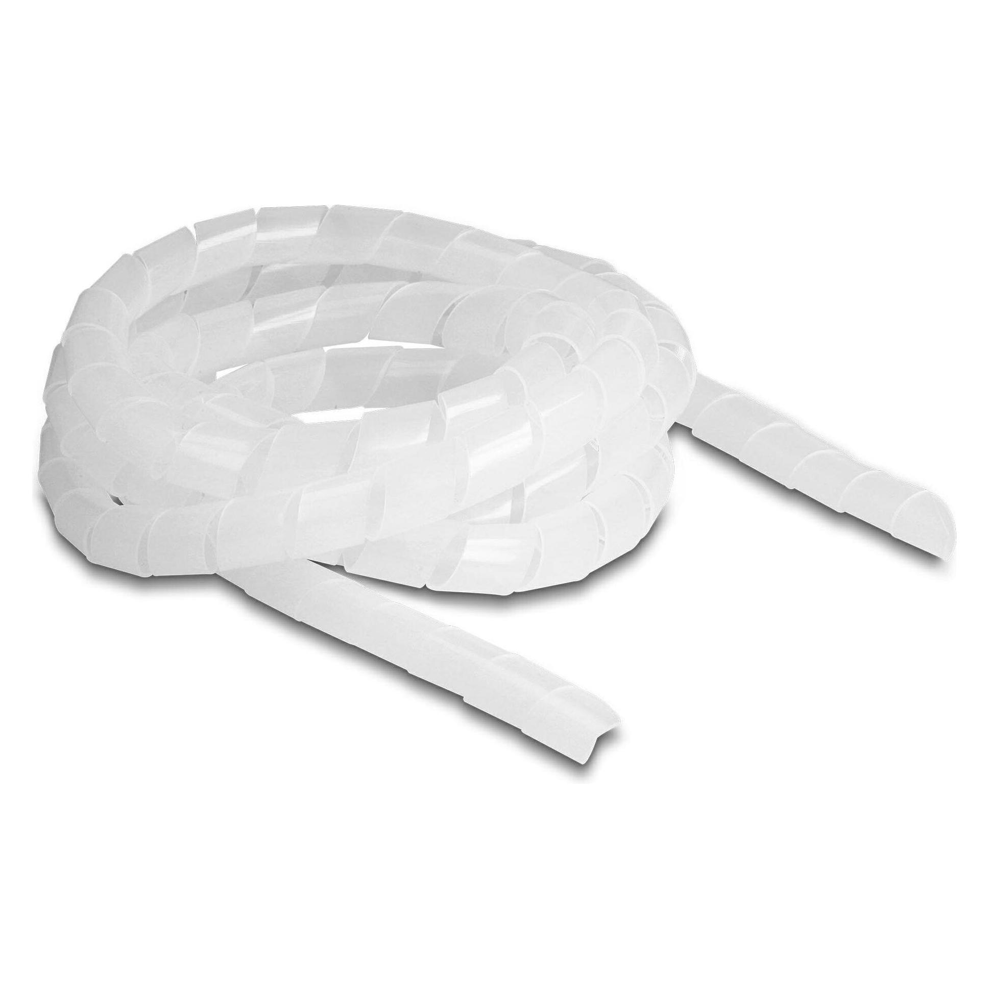 Delock Spiroschlauch flexibel 2 m x 14 mm Transparent (Kabelspiralschlauch, 200 cm) (19057)