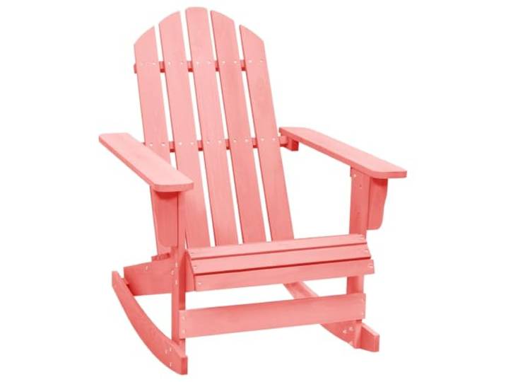 TUERYAFEK Adirondack Schaukelstuhl Massivholz Tanne Rosa Wetterbeständig, Ergonomisch, Pflegeleicht, Belastbar bis 110 kg, Für Garten und Terrasse
