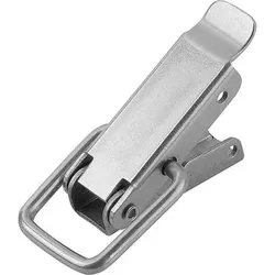 SPANNVERSCHLUSS MIT SPANNBÜGEL, ANSCHRAUBBOHRUNG VERDECKT, FORM:B, EDELSTAHL 1.4301 BLANK, F1=2000