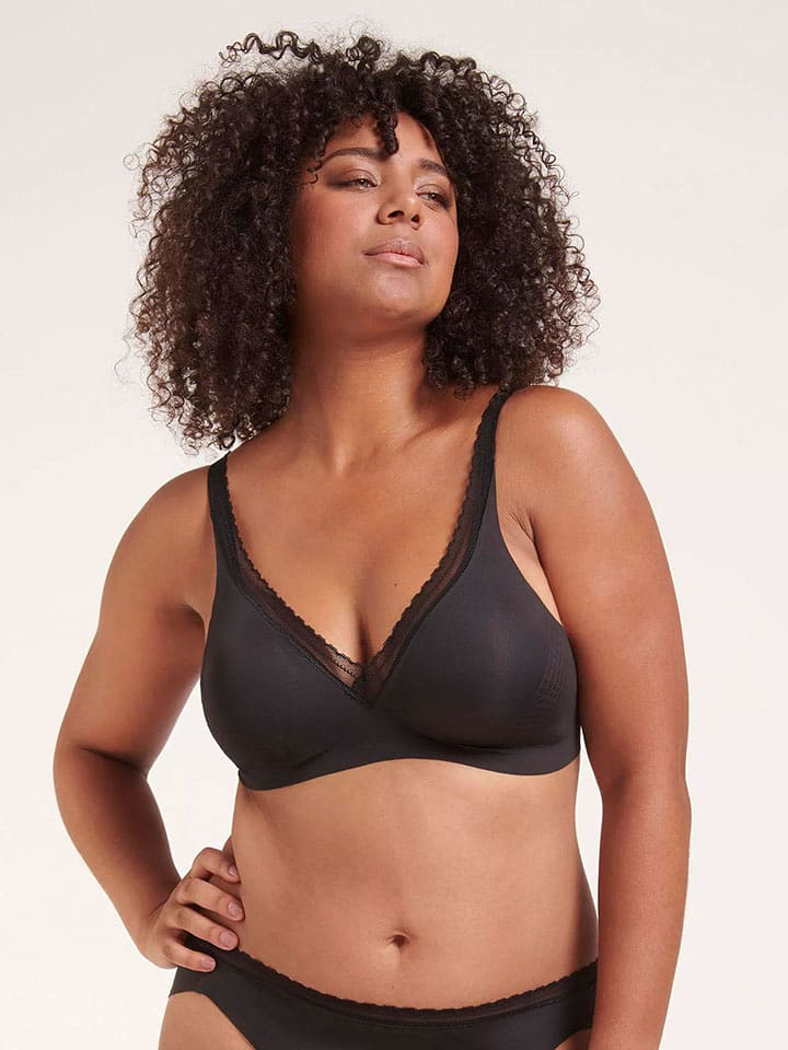 Sloggi Bügelloser BH "Body Adapt" in Schwarz - XS