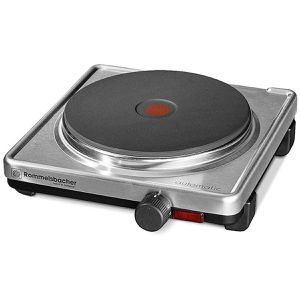Rommelsbacher Kochplatte AK 2099/E, Einzelkochplatte, silber, 2000 Watt