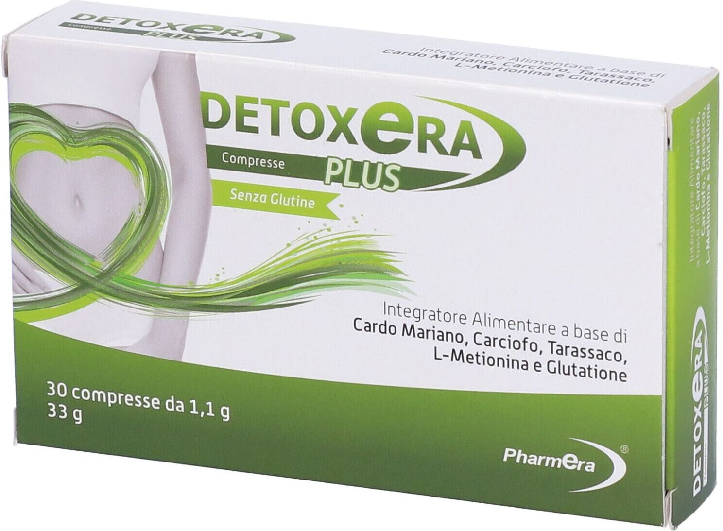 PHARMERA Srl Detoxera Plus Integratore Alimentare Per Stipsi E Transito Intestinale, 30 Compresse