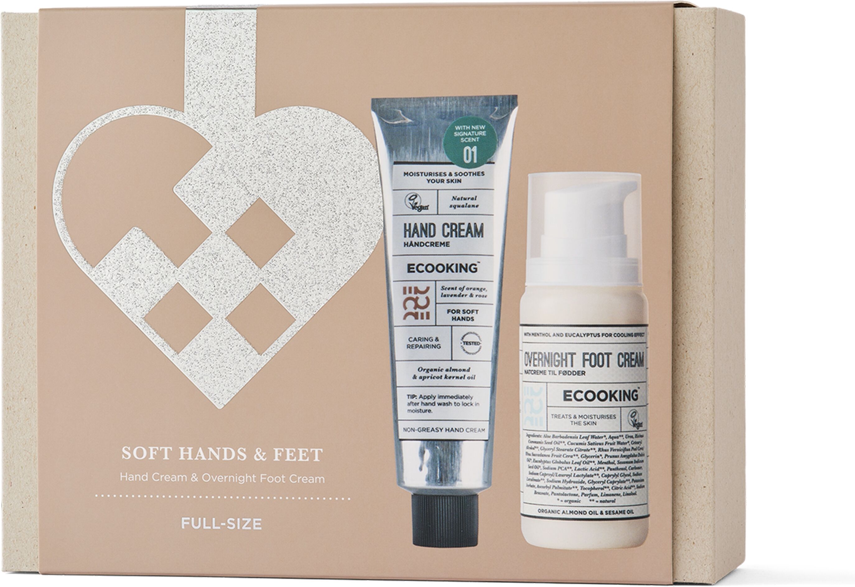 ECOOKING Soft Hands & Feet Hydrating Hand & Foot Cream Set gaveæske 75 ml + 100 ml