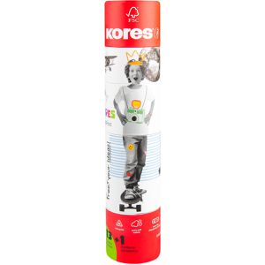 Kores Buntstifte KOLORES Twist & Turn, BB93319, farbig sortiert, inkl. Spitzer, 12 Stück