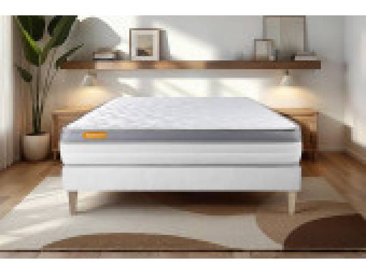 Actisom - Matelas Latex et mémoire de forme 160 x 200 - Confort : Mi-ferme - Actilatex confort