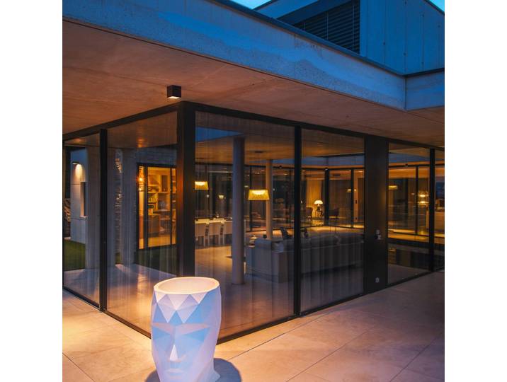 SLV LED-Deckenlampe S-Cube, anthrazit, Alu, Länge 9,5 cm dimmbar, schwarz, Aluminium, Modern