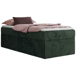 BOXBETT ZERO 90/200 - Dunkelgrün Cord - H3 - Topper T25