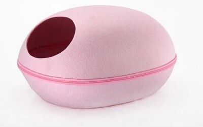 Inspired Finds Cozy Removable Cat House Bed With Breathable Cushion For Cats & Small Dogs pink