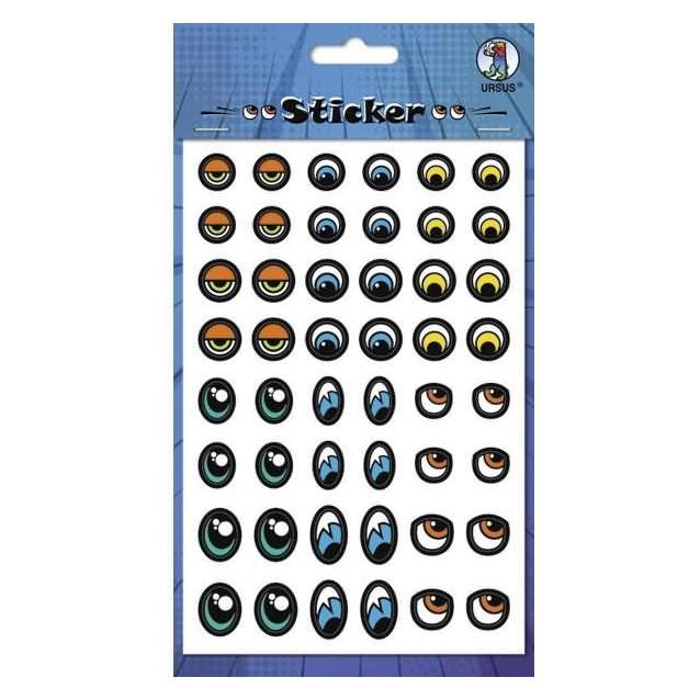 Ursus Sticker 'Augen' bunt (100 Sticker) (59520006F)