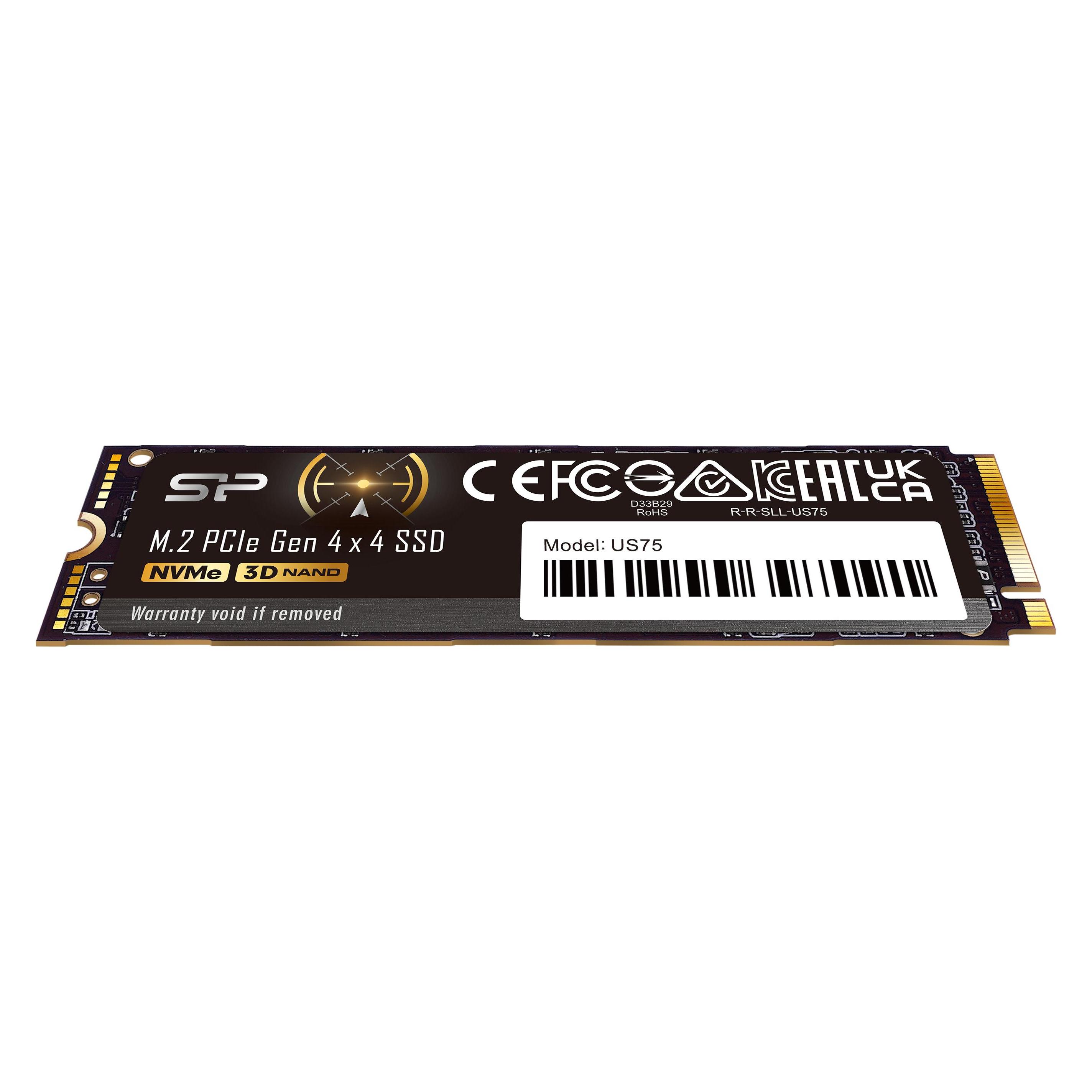 Silicon Power SSD US75 1TB M.2 PCIe NVMe (1000 GB, M.2 2280) (SP01KGBP44US7505)