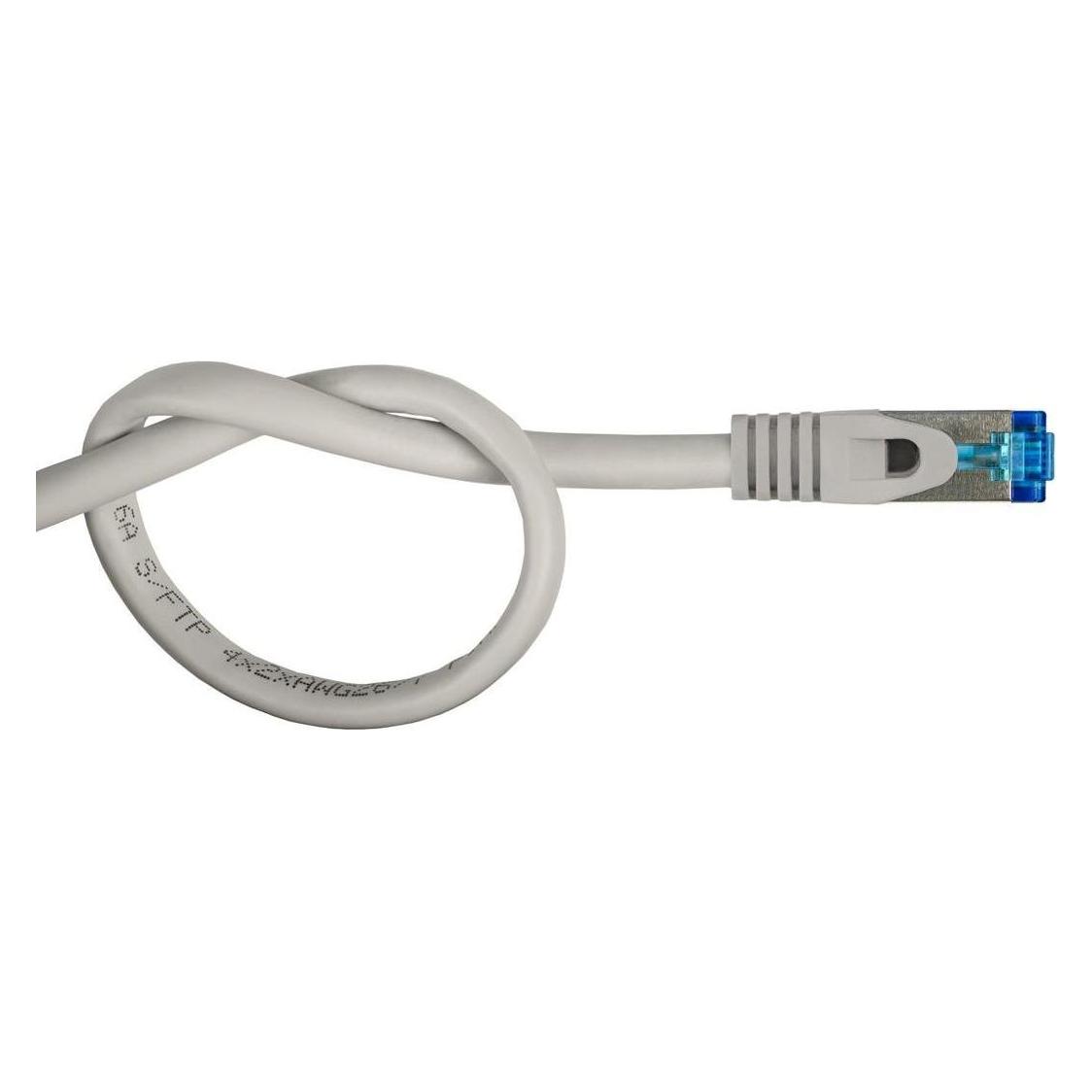 Varia SO-37989 - Patchkabel Cat.6a, S/FTP, 10m, grau (S/FTP, CAT6a, 10 m) (SO-37989)