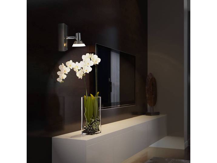 Näve Wandlampe Jericho, chrom / silber, für Wohn- / Esszimmer, Metall, Modern, LED Wandleuchte, Wandlampe Innen