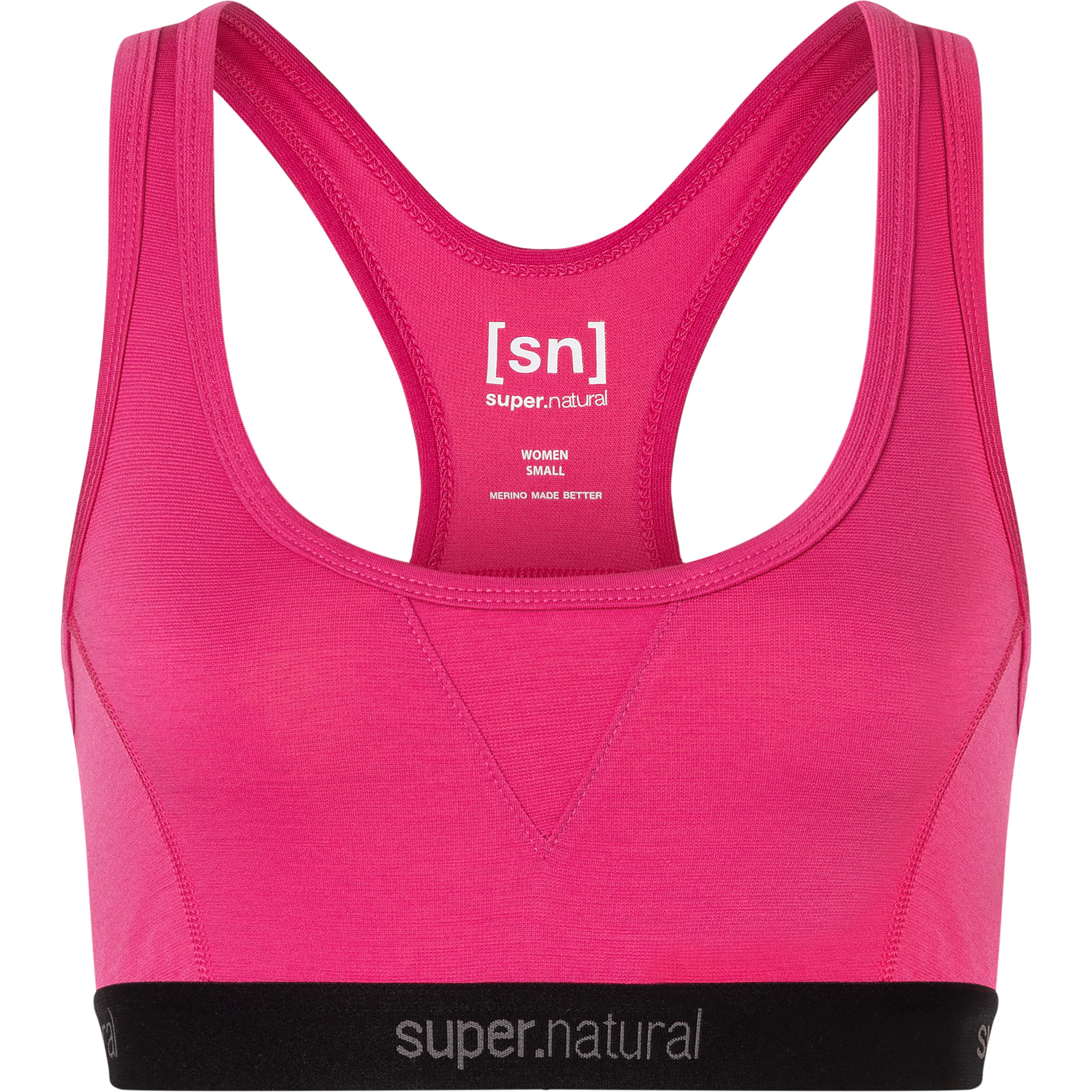 Super.Natural Tundra220 Semplice Sport BH Damen Sport-BHs pink Größe XL Hautfreundlich Merinowolle