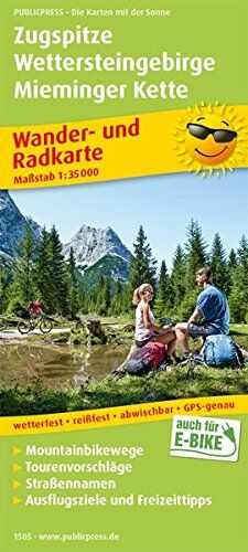 Zugspitze - Wettersteingebirge - Mieminger Kette: Wander- und Radkarte mit Ausflugszielen & Freizeittipps, wetterfest, reißfest, abwischbar, GPS-genau. 1:35000 (Wander- und Radkarte / WuRK) - Preis vom 14.10.2026 23:07:16 h