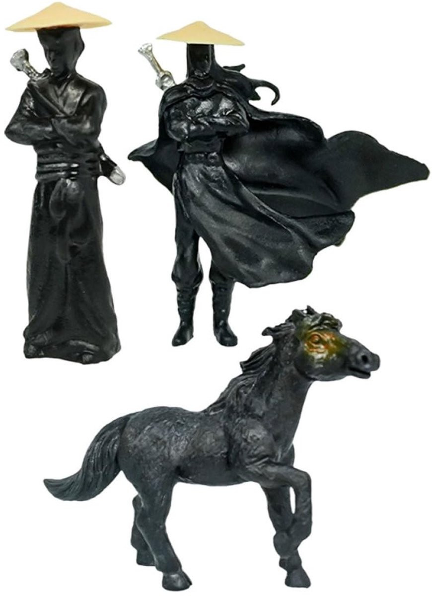 Solidchoice Chinese Kung Fu Ornament Set - 3 stuks miniatuur ridderfiguren voor decoratie