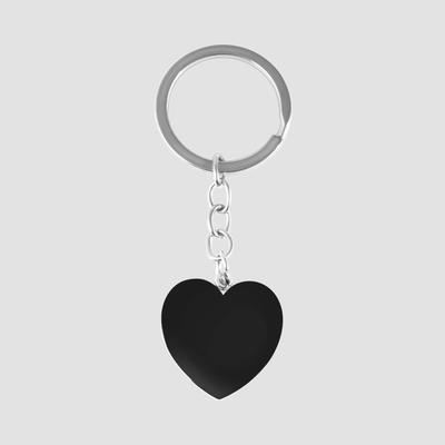 Kettenanhänger ADELIA´S "Anhänger – Schlüssel Gravuranhänger aus Edelstahl", schwarz (silber), Schmuckanhänger, Damen, Edelstahl, Kettenanhänger, Perfekt als Geschenk zum Geburtstag