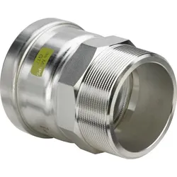 Übergangsstück SANPRESS INOX G 0211XL 88,9x3 632533 mit Mehrkantu AG Edelstahl