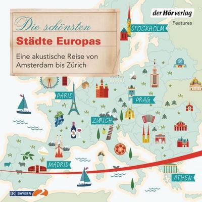 Die schönsten Städte Europas - , Audio, 9783844542660