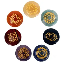 Small Stones Chakra Set (Rounded shape)